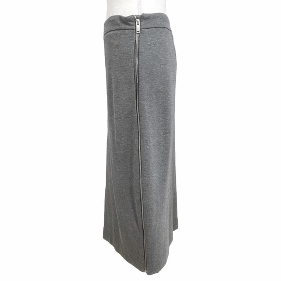 COS GREY DOUBLE ENDED SIDE ZIPPER PENCIL SKIRT - 8 - Picture 3 of 10